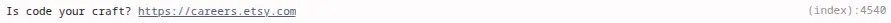 Etsy's console messages