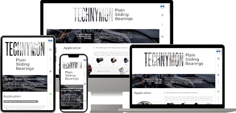 Devices mockup with screenshots of technymon website